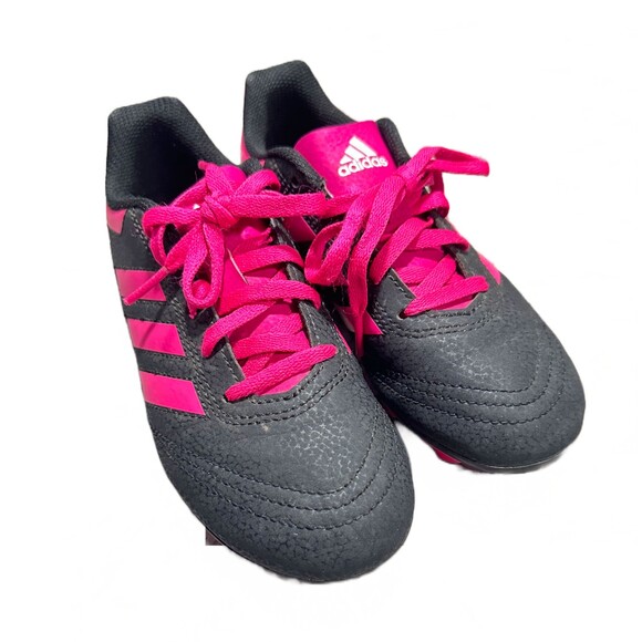 Adidas Boy Child Goletto Vi Firm Ground Shoe Pink Black Size 1Y - Picture 3 of 6